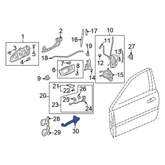 Honda OE - Front Left Door Check
