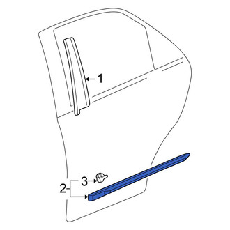Honda OE - Front Left Door Molding