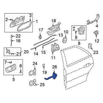 Honda OE - Front Left Door Check