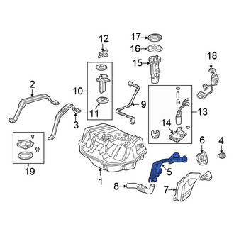 Honda OE - Fuel Filler Hose