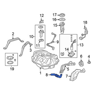 Honda OE - Fuel Filler Hose