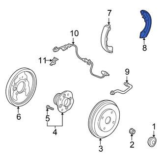 Honda OE - Rear Drum Brake Shoe