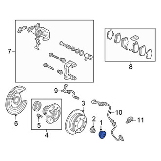 Honda OE - Rear Wheel Bearing Dust Cap