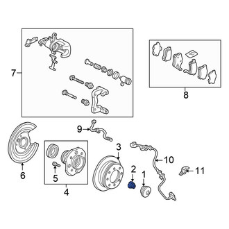 Honda OE - Rear Axle Nut