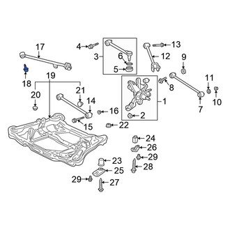 Honda OE - Suspension Trailing Arm Bolt