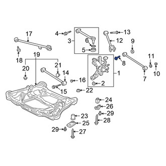Honda OE - Rear Suspension Control Arm Bolt