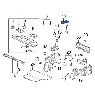 Honda OE - Rear Trunk Lid Applique