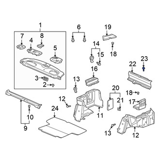 Honda OE - Trunk Trim Panel Clip