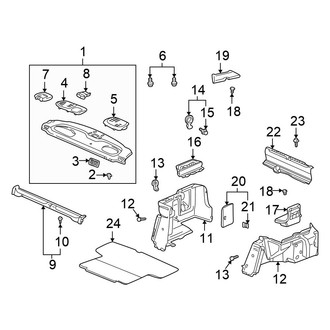 Honda OE - Rear Body & Floor - Interior Trim (USA Only), (DX / EX / EX-R / LX Sedan)