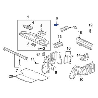 Honda OE - Rear Trunk Lid Applique