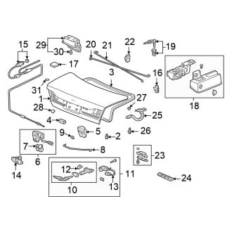 2014 Honda Civic Trunk & Tailgate Moldings