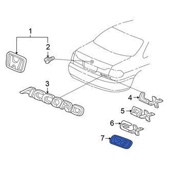 Honda OE - Rear Deck Lid Emblem