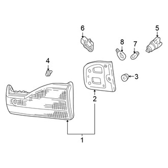 Honda OE - Rear Lamps - Tail Lamps (On Lid), (Sedan)