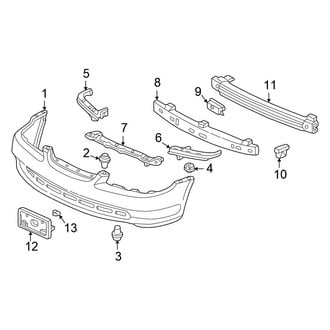Honda OE - Front Bumper - Spoiler (Dealer Installed Accessory), (Coupe)