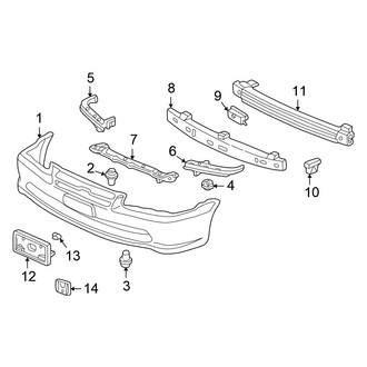 Honda OE - Front Bumper - Bumper & Components (Coupe)