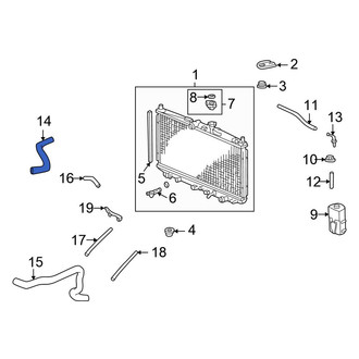 Honda OE - Upper Radiator Coolant Hose
