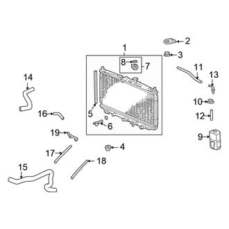 Honda OE - Cooling - Radiator & Components (Coupe 2.3L)