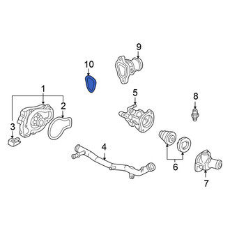 Honda OE - Engine Coolant Outlet Gasket
