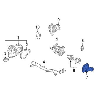 Honda OE - Lower Engine Coolant Thermostat Housing