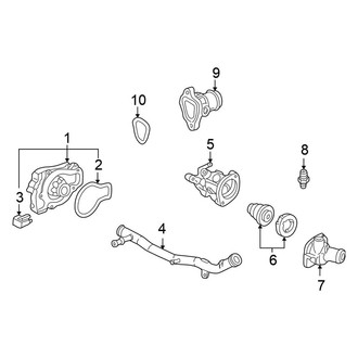 Honda OE - Cooling - Water Pump (EX / LX / SE Coupe 2.3L)