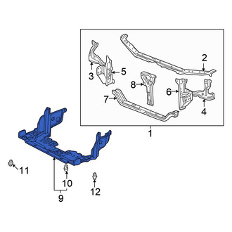 Honda OE - Front Radiator Support Splash Shield