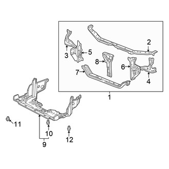 Honda OE - Radiator Support (Coupe 3.0L)
