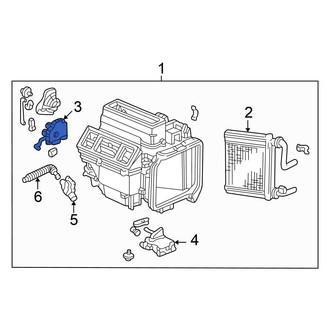 Honda OE - HVAC Air Inlet Door Actuator