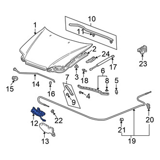 Honda OE - Front Hood Latch