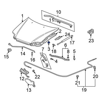 Honda OE - Hood Insulation Pad Clip