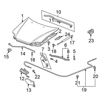 2002 Honda Accord OEM Body Hoods — CARiD.com