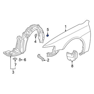 Honda OE - Quarter Panel Trim Panel Nut