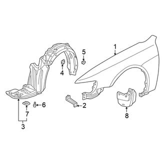 Honda OE - Fender & Components (Coupe)