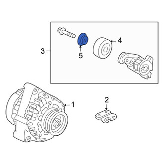 Honda OE - Accessory Drive Belt Idler Pulley Cap