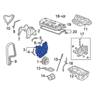 Honda OE - Lower Outer Engine Timing Cover