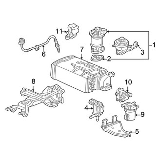 Honda OE - Emission System - Emission Components (Coupe)