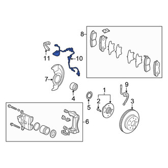 Honda OE - Front Right ABS Wheel Speed Sensor
