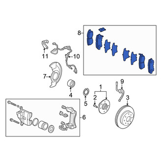 Honda OE - Front Disc Brake Pad Set