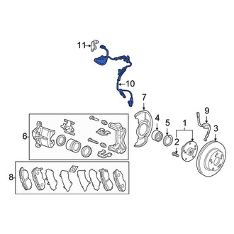 Honda OE - Front Right ABS Wheel Speed Sensor