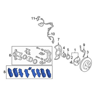 Honda OE - Front Disc Brake Pad Set