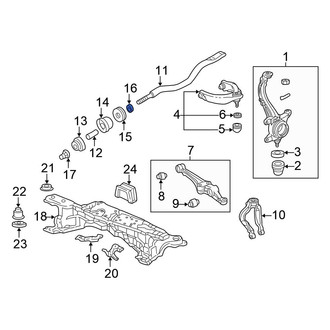 Honda OE - Radius Arm Nut