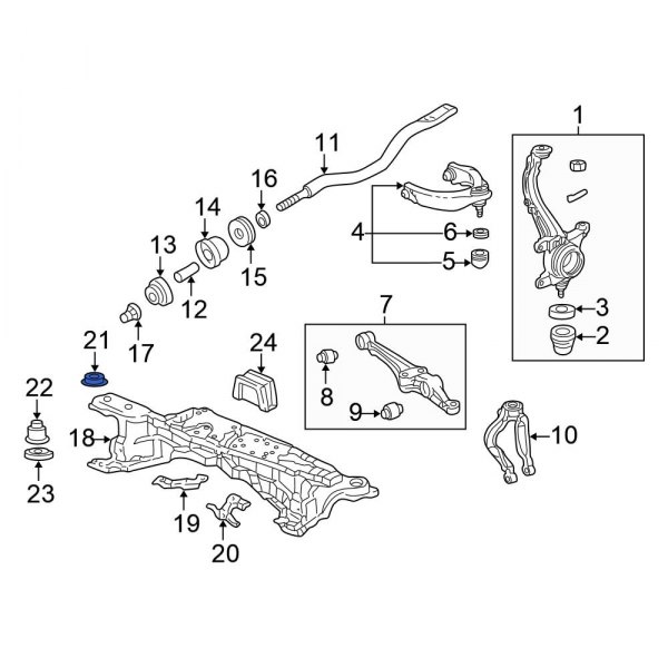 Suspension Crossmember Insulator