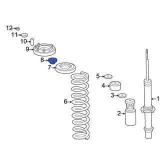 Honda OE - Rear Suspension Shock Absorber & Strut Mount Bushing
