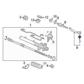 Honda OE - Steering Tie Rod End Boot