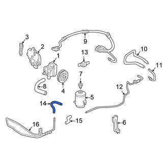 Honda OE - Power Steering Reservoir Hose
