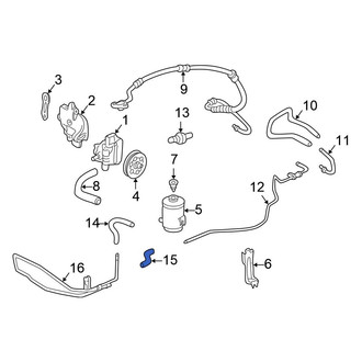 Honda OE - Front Power Steering Cooler Line