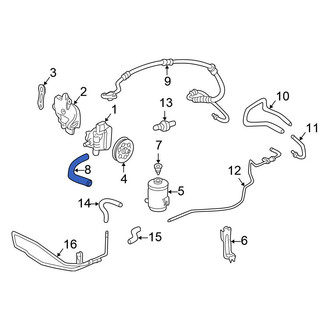 Honda OE - Front Power Steering Cooler Line