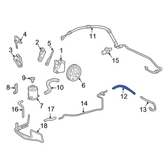 Honda OE - Power Steering Return Hose