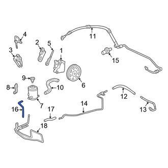 Honda OE - Power Steering Reservoir Hose