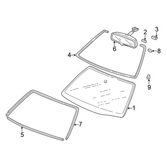 Honda OE - Windshield - Glass (Coupe)