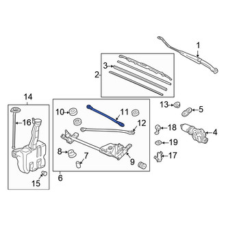 Honda OE - Front Wiper Linkage